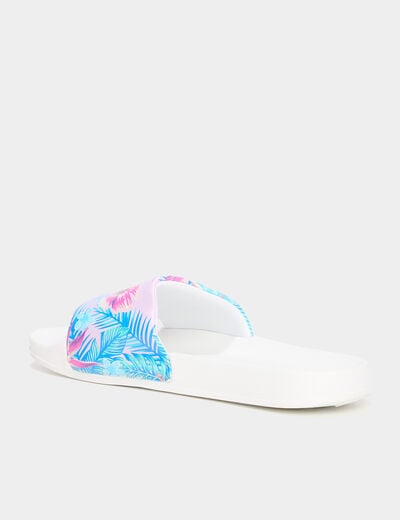 Mules de plage multicolore femme