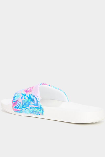 Mules de plage multicolore femme