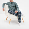 Ensemble pyjama manches longues 2 pièces vert homme