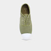 Tennis basses en toile enfilage facile vert kaki femme
