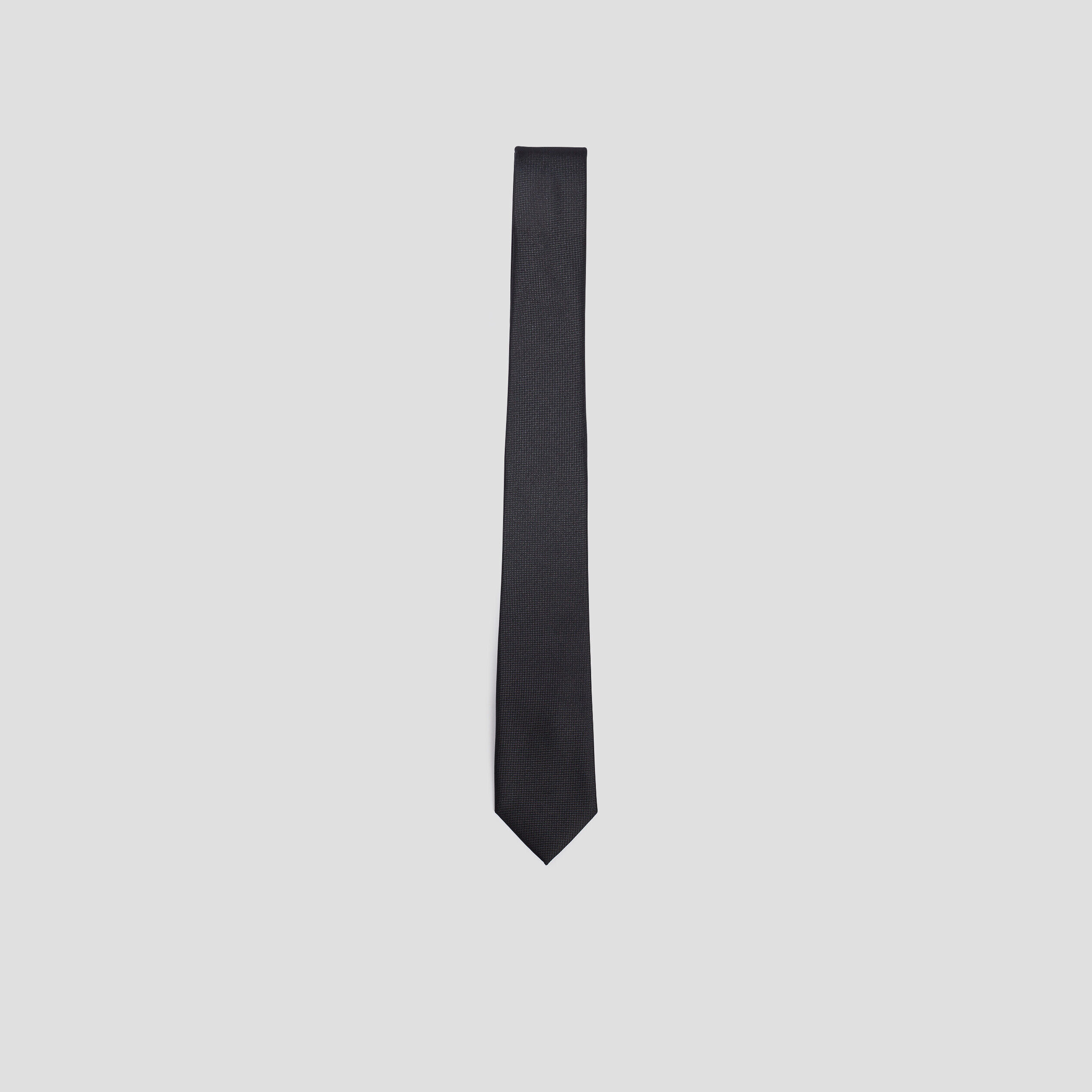 Cravate texturée noir homme LH