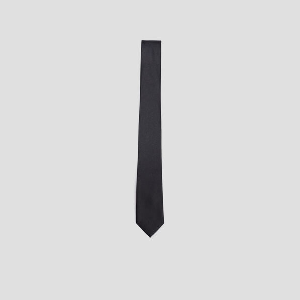 Cravate texturée noir homme