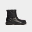 Bottines crantées avec boucles Liberto noir fille