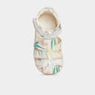 Sandales en cuir Kickers Bigflo blanc bébé fille