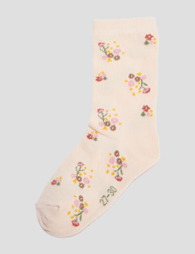 Lot 5 paires chaussettes coton multicolore fille