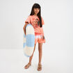 Short taille &eacute;lastiqu&eacute;e coton Vaiana multicolore fille