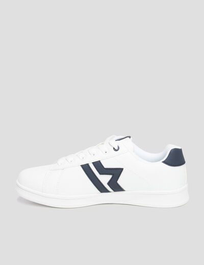 Tennis basses à lacets Creeks Thisto blanc garçon