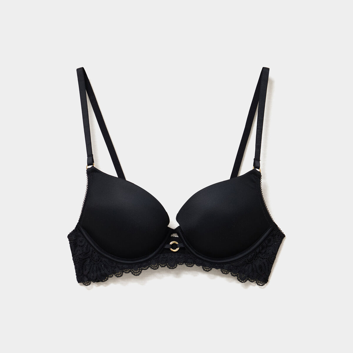 Soutien-gorge maxi push-up padd&eacute; noir femme
