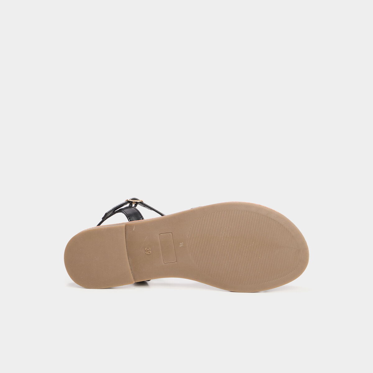 Sandales plates noir femme