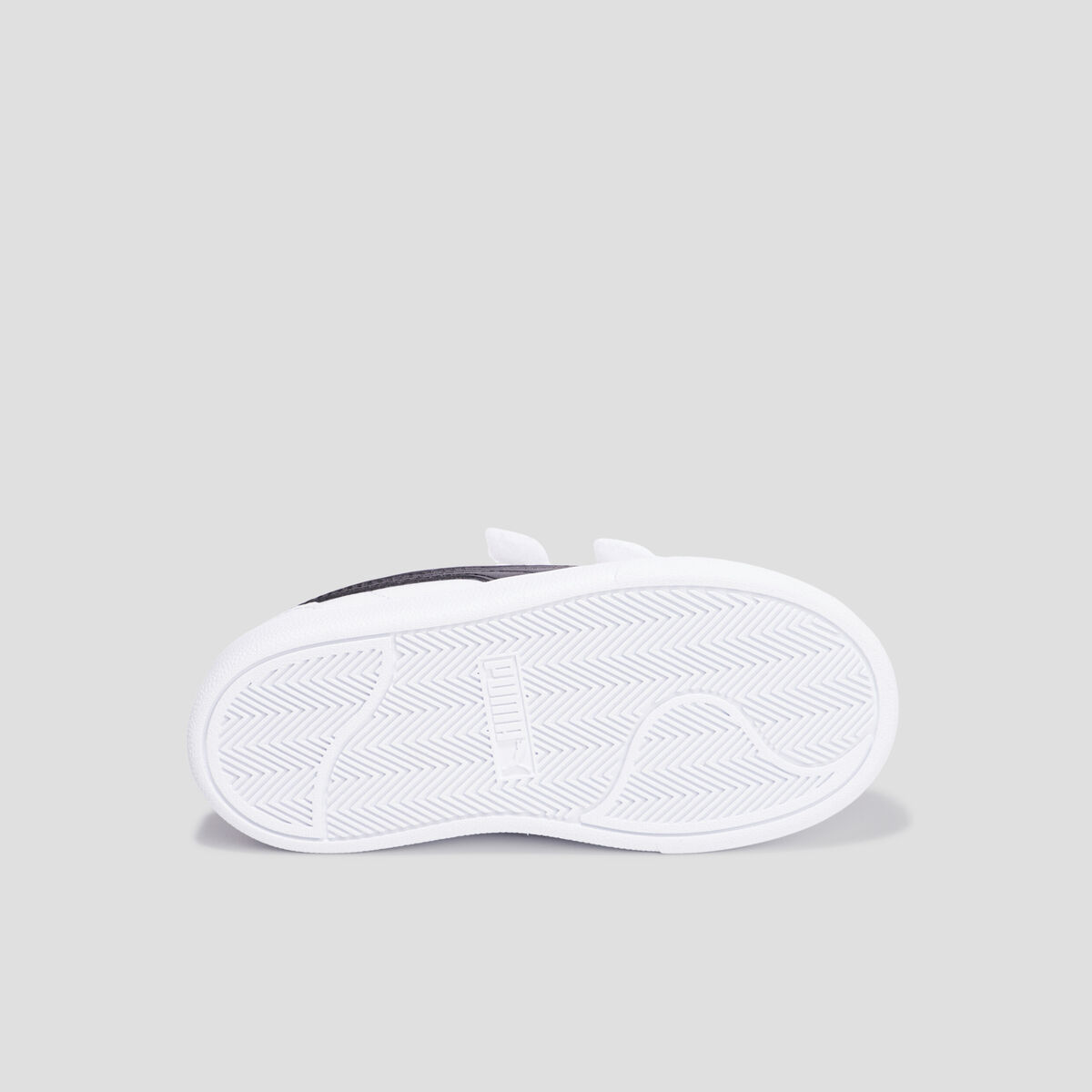 Tennis basses à scratchs Puma Shuffle blanc garçon