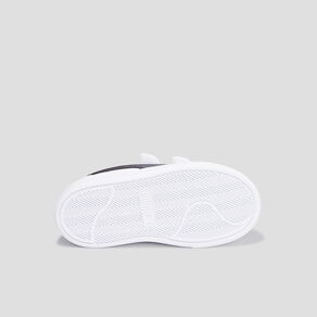Tennis basses à scratchs Puma Shuffle blanc garçon