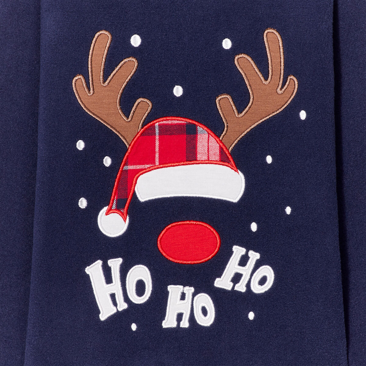 Ensemble No&euml;l 2 pi&egrave;ces effet polaire bleu marine gar&ccedil;on