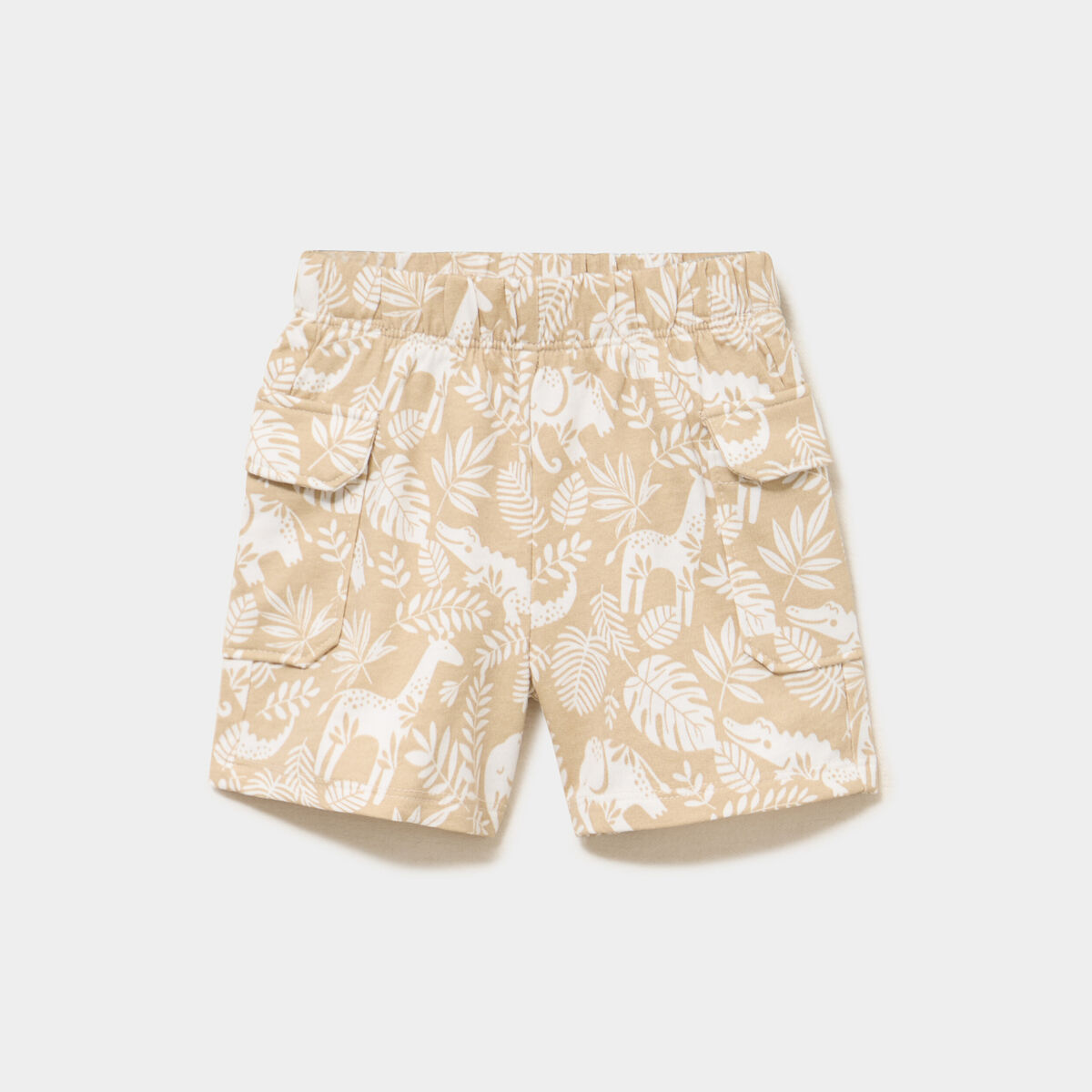 Short poches avec rabat beige b&eacute;b&eacute; gar&ccedil;on