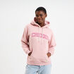 Sweat &agrave; capuche hoodie ecru femme