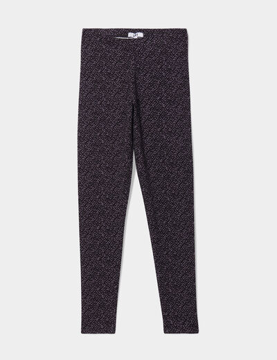 Legging long taille haute gris femme