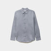 Chemise stretch manches longues bleu gris homme