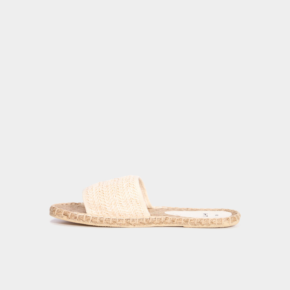 Mules semelles cordes multicolore femme