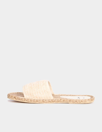 Mules semelles cordes multicolore femme