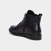Boots zipp&eacute;es &agrave; lacets noir femme