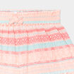 Short fluide taille smockée blanc bébé fille