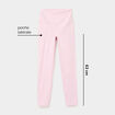Legging de sport taille haute rose clair femme