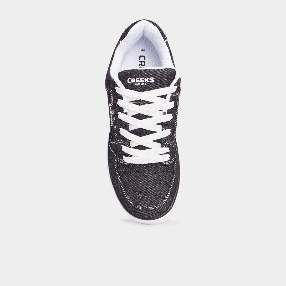 Tennis basses en toile &agrave; lacets noir homme