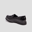 Mocassins crant&eacute;s Liberto noir femme