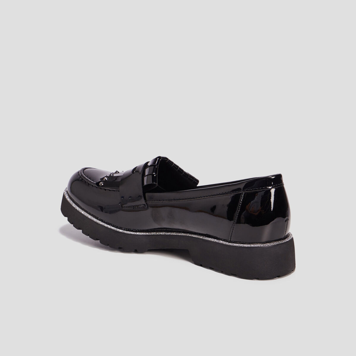 Mocassins crant&eacute;s Liberto noir femme
