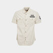 Chemise manches courtes Liberto ecru homme