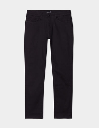 Jeans straight avec 5 poches denim noir homme