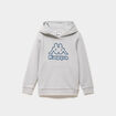 Sweat hoodie 1 poche Kappa gris clair gar&ccedil;on