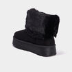Boots avec fausse fourrure noir femme