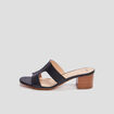 Mules à talons noir femme