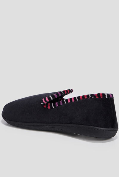 Chaussons Isotoner noir femme