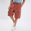 Bermuda cargo coton vieux rose homme