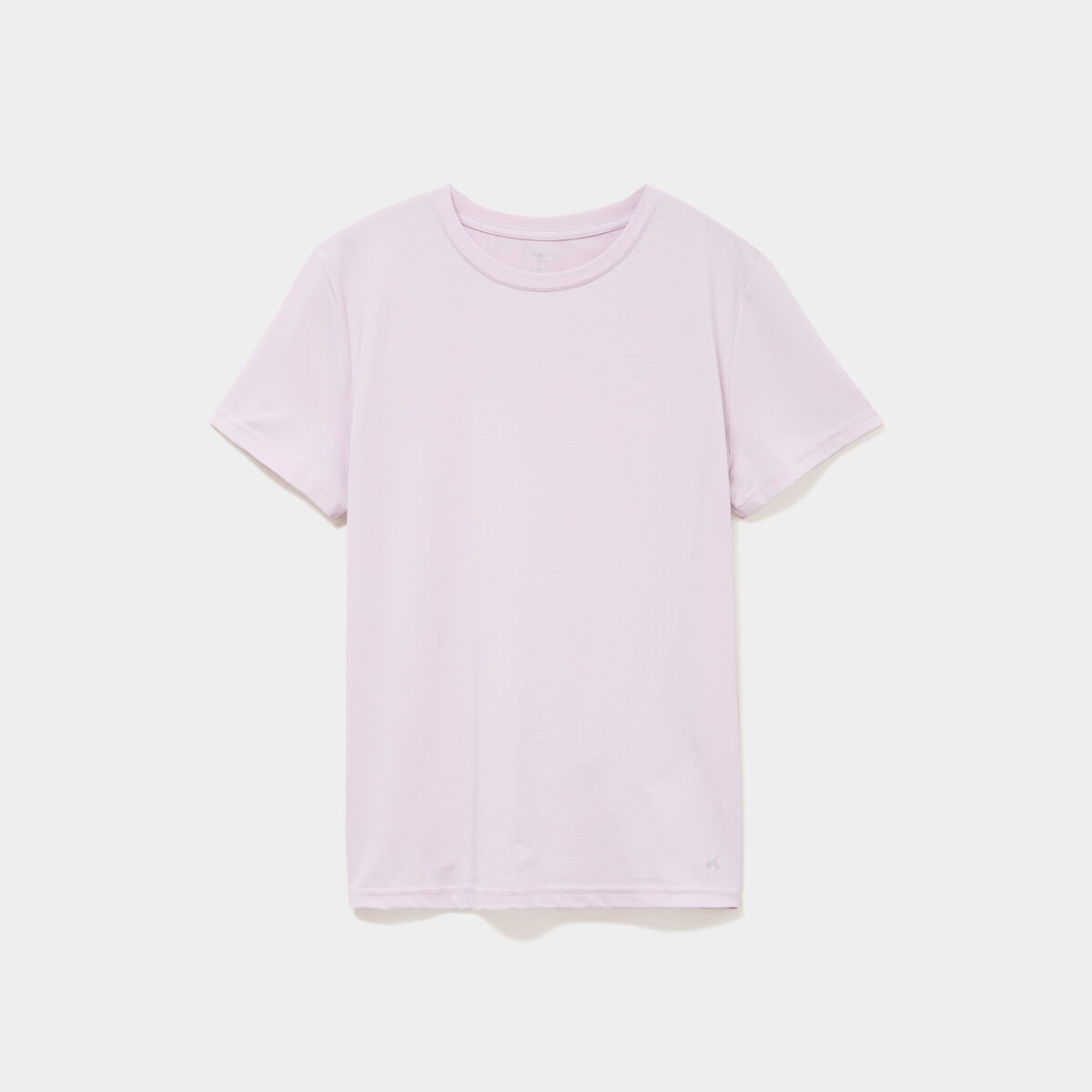 T-shirt de sport droit manches courtes violet clair femme