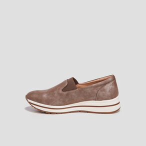 Loafers compensées marron femme