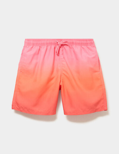 Short de bain orange homme