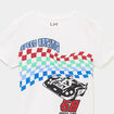 T-shirt col rond manches courtes coton blanc gar&ccedil;on