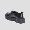 Derbies crantées avec boucle Liberto noir femme
