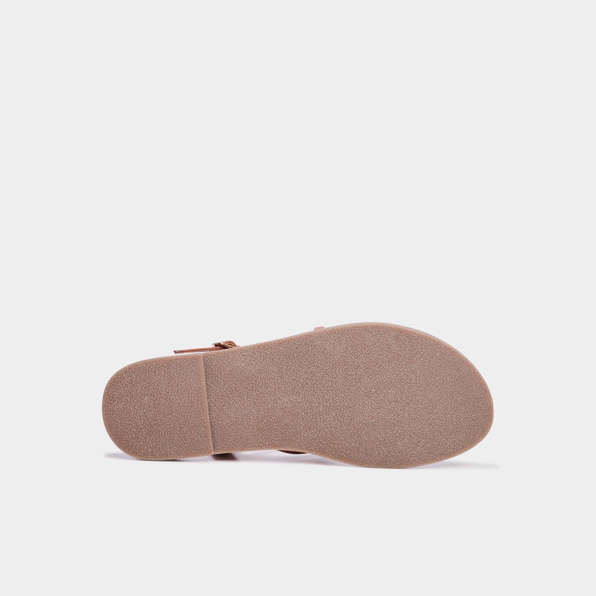 Sandales plates en cuir Creeks marron femme