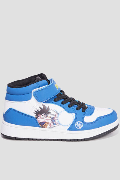Baskets montantes Dragon Ball Z bleu garçon
