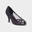 Escarpins talons et mesh Mosquitos noir femme