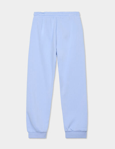 Pantalon de jogging droit bleu clair fille