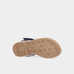 Sandales brides tressées Creeks bleu fille