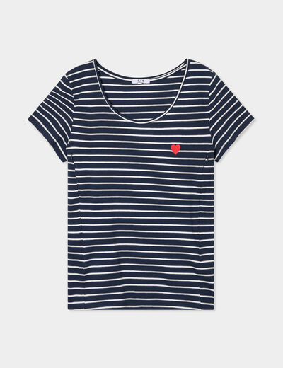 T-shirt allaitement manches courtes blanc femme maternité