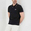 Polo avec broderie poitrine coton Creeks noir homme