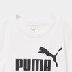 T-shirt droit &agrave; manches courtes Puma blanc fille
