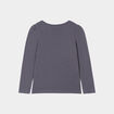 T-shirt droit avec empiècements Creeks gris foncé fille