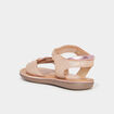 Sandales en cuir Cloonie rose bébé fille